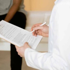 consultation with a doctor